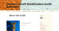 Desktop Screenshot of canberrabookbinders.org.au